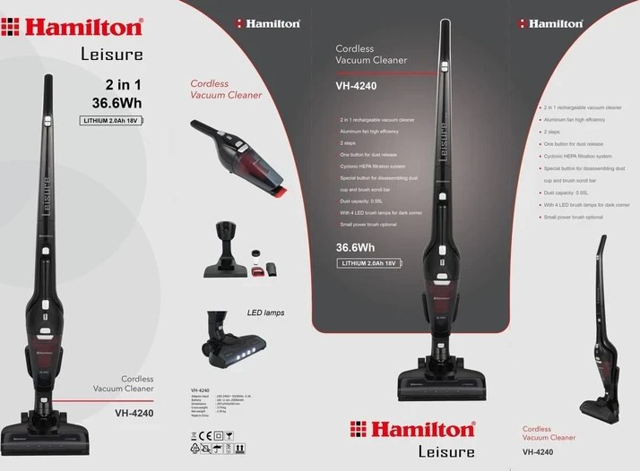 جارو شارژی همیلتون VH-4240