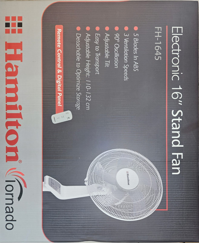 پنکه ایستاده همیلتون FH-1645 با کنترل راه دور
